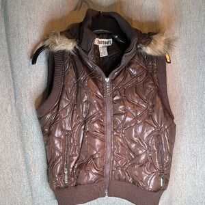 Tano Brown Kids Puffer Vest